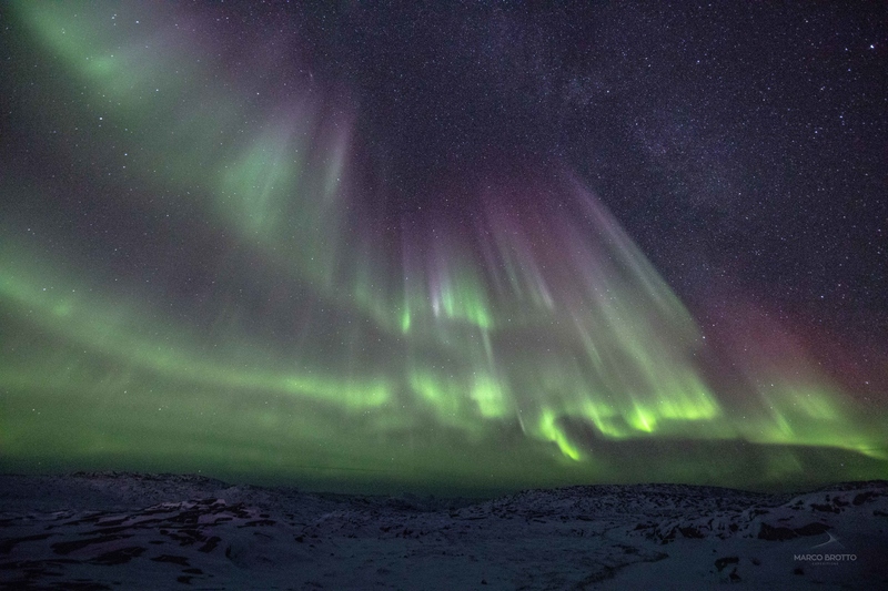 aurora boreal na groenlândia
