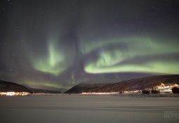 aurora boreal na finlândia