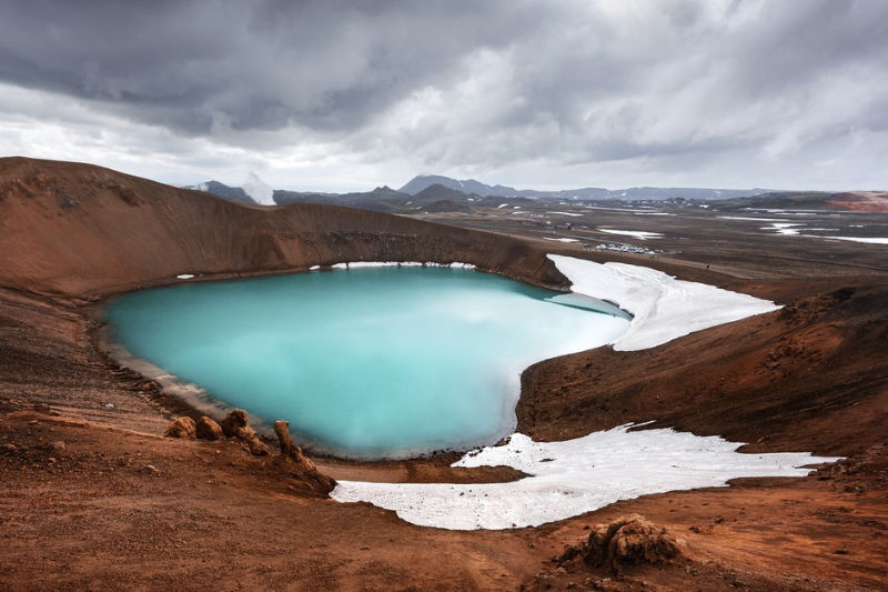lago na Islândia