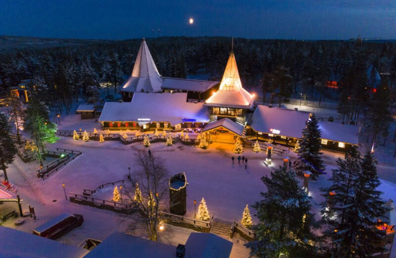 Vila do Papai Noel na Finlândia