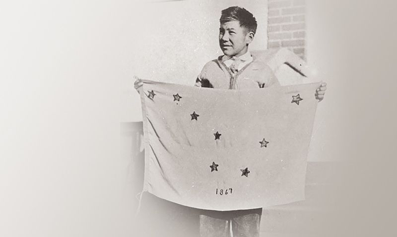 bandeira alasca criança benny benson