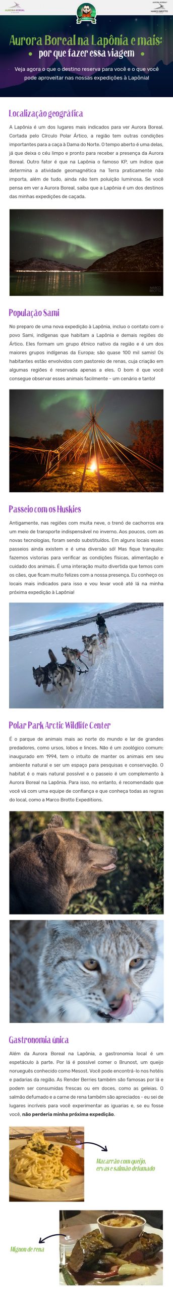 Aurora Boreal na Lapônia: inesquecível!
