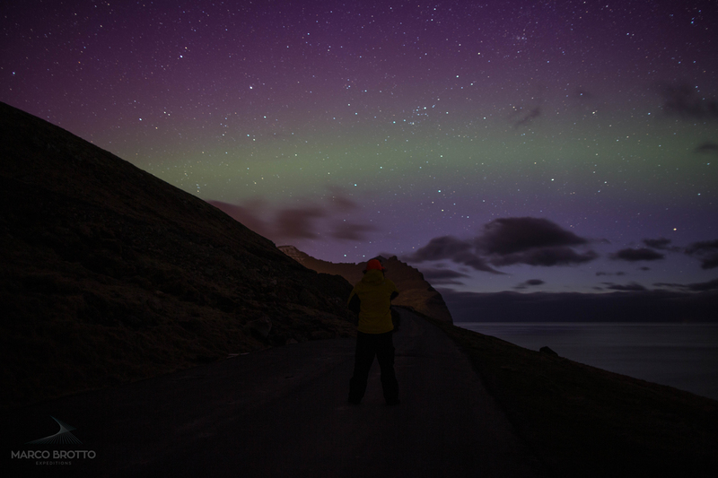 imagens e aurora boreal na ilhas faroé