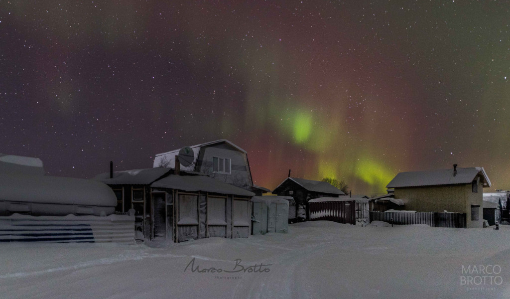 aurora boreal na russia