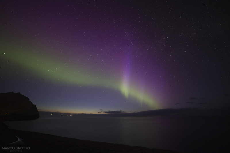 Aurora Boreal nas Ilhas Faroé